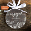 Personalized Engaged Ornament