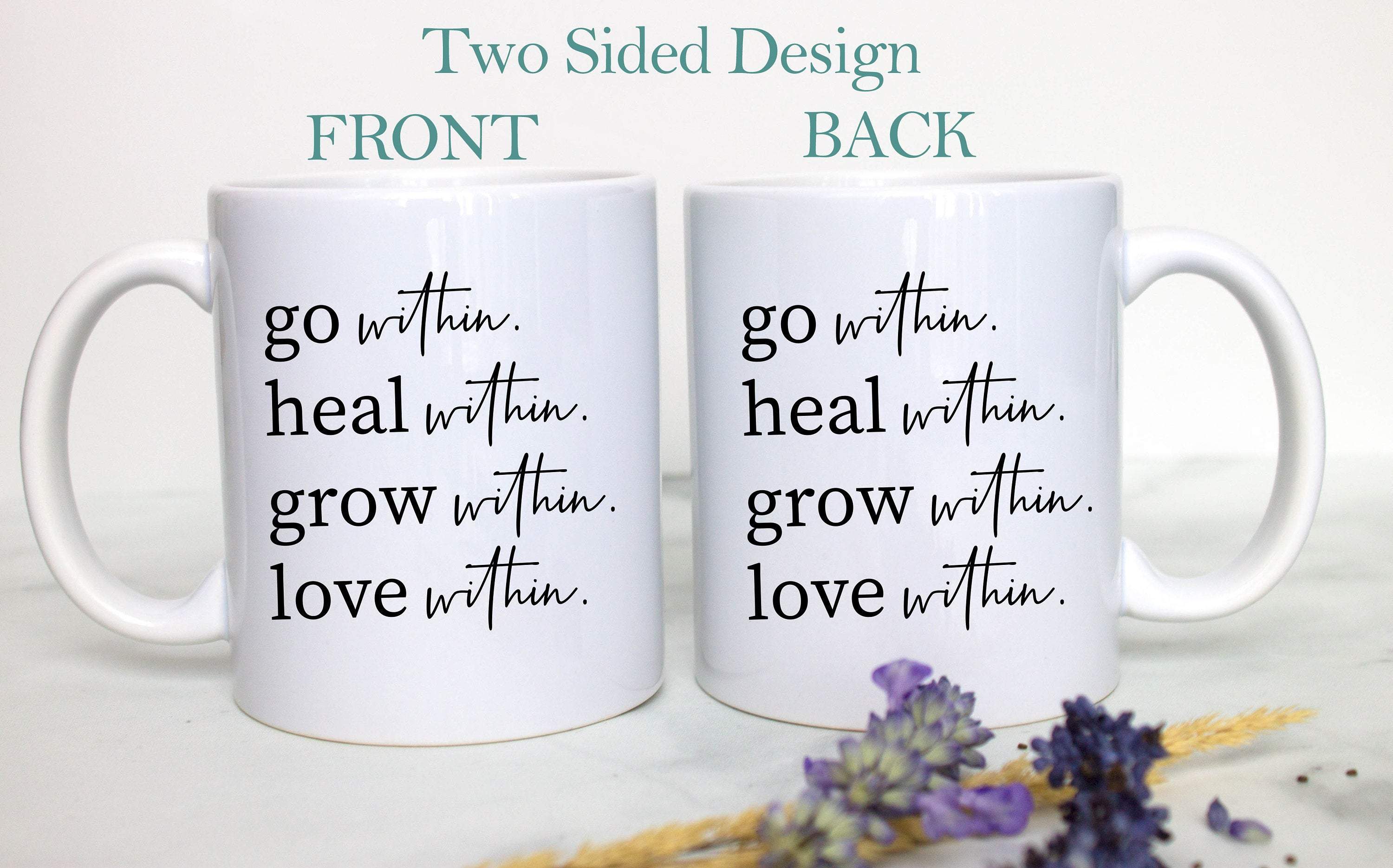 Mindfulness Go Within - White Ceramic Mug