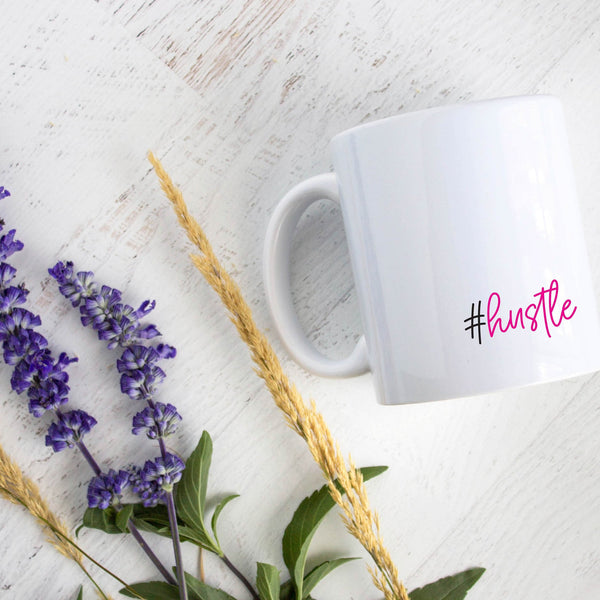 Girl Boss #Hustle - White Ceramic Mug