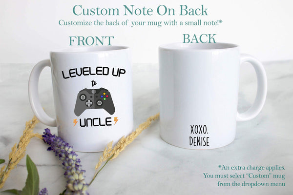 Leveled Up to Uncle Nintendo - White Ceramic Mug - Inkpot