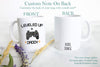 Leveled Up to Daddy PlayStation - White Ceramic Mug - Inkpot