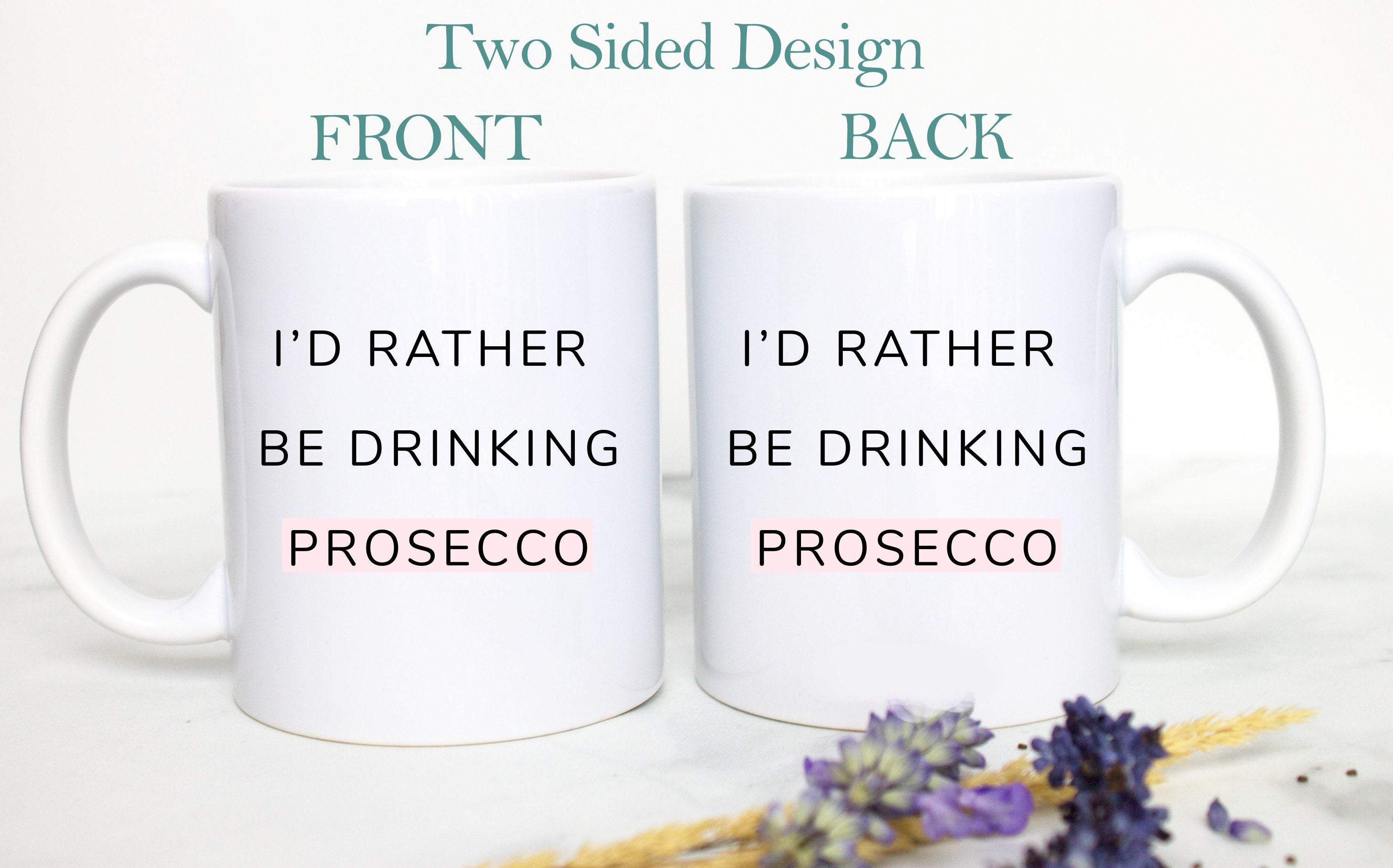 Prosecco Lover - White Ceramic Mug - Inkpot