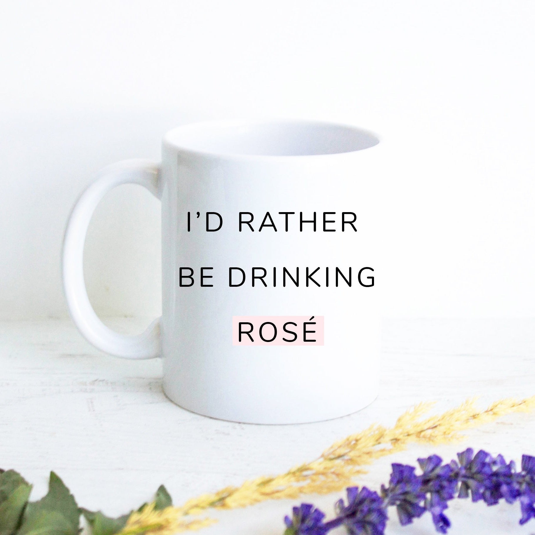 Rosé Lover - White Ceramic Mug - Inkpot