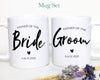 Father of the Bride Father of the Groom Individual or Mug Set Custom Name With Date - White Ceramic Mug - Inkpot