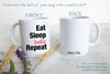 Eat Sleep Bake Repeat - White Ceramic Mug