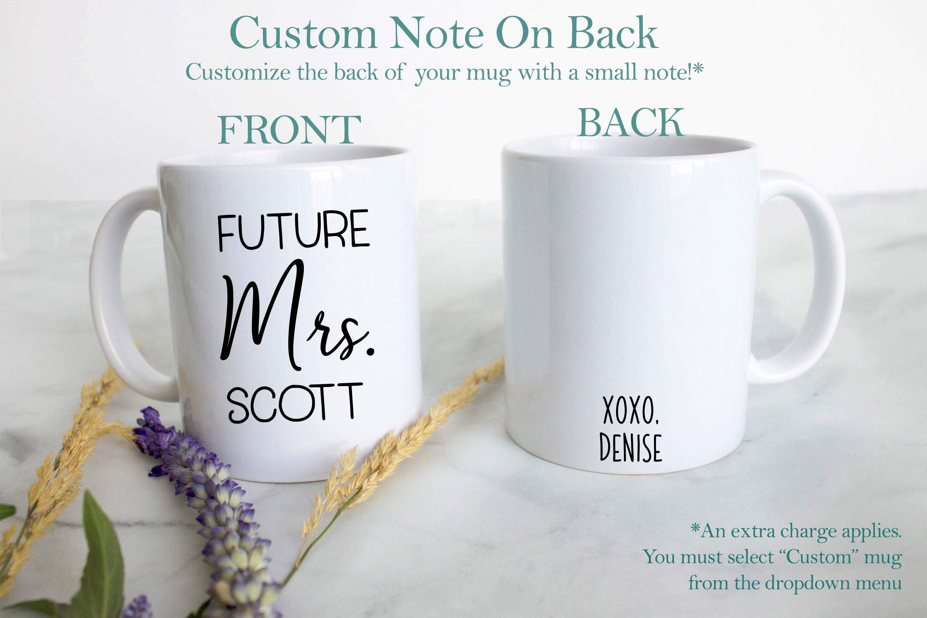 Future Mrs. Custom Name - White Ceramic Mug - Inkpot