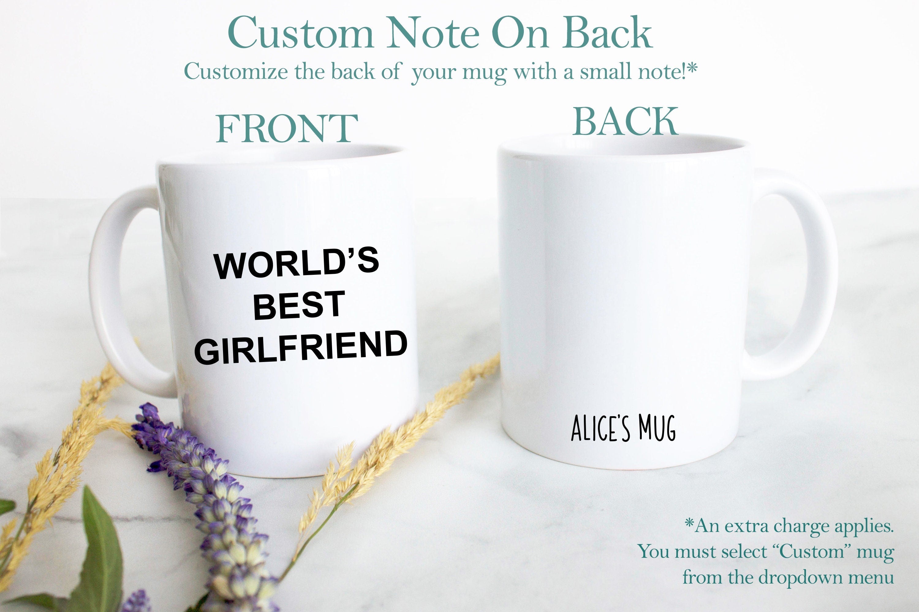 World's Best Girlfriend Mug, Gift for Her, Anniversary Gift, Girlfriend Gift, Custom Personalized Girlfriend Gift, Girlfriend Christmas Gift