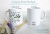 Future Mrs. Blue Floral Custom Name - White Ceramic Mug