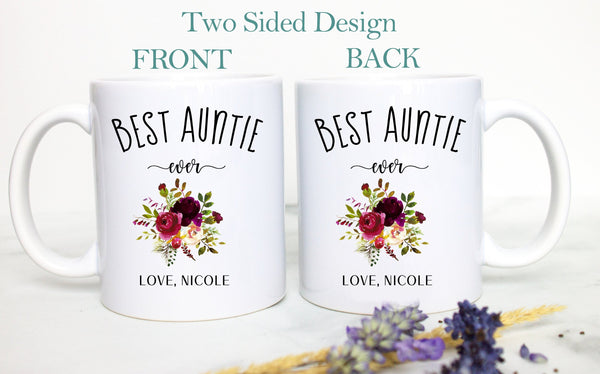 Best Auntie Ever - White Ceramic Mug