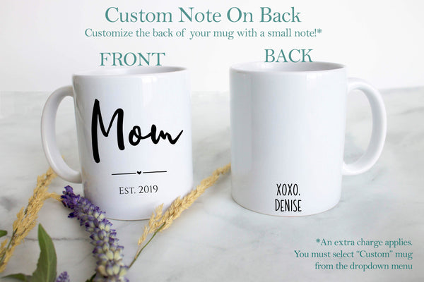 Mom and Dad Individual or Mug Set - White Ceramic Mug - Inkpot