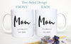 Mom and Dad Individual or Mug Set - White Ceramic Mug - Inkpot