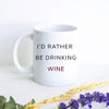 Wine Lover Gift - White Ceramic Mug - Inkpot