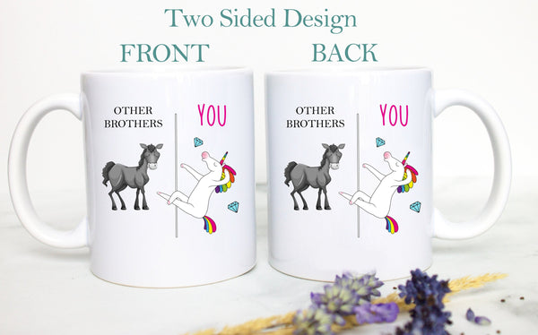 Other Brothers Vs. You Unicorn - White Ceramic Mug - Inkpot