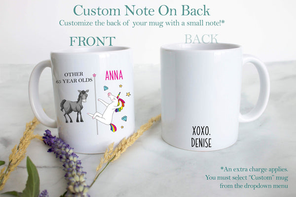 Other 65 Year Olds Vs. You Unicorn - White Ceramic Mug - Inkpot