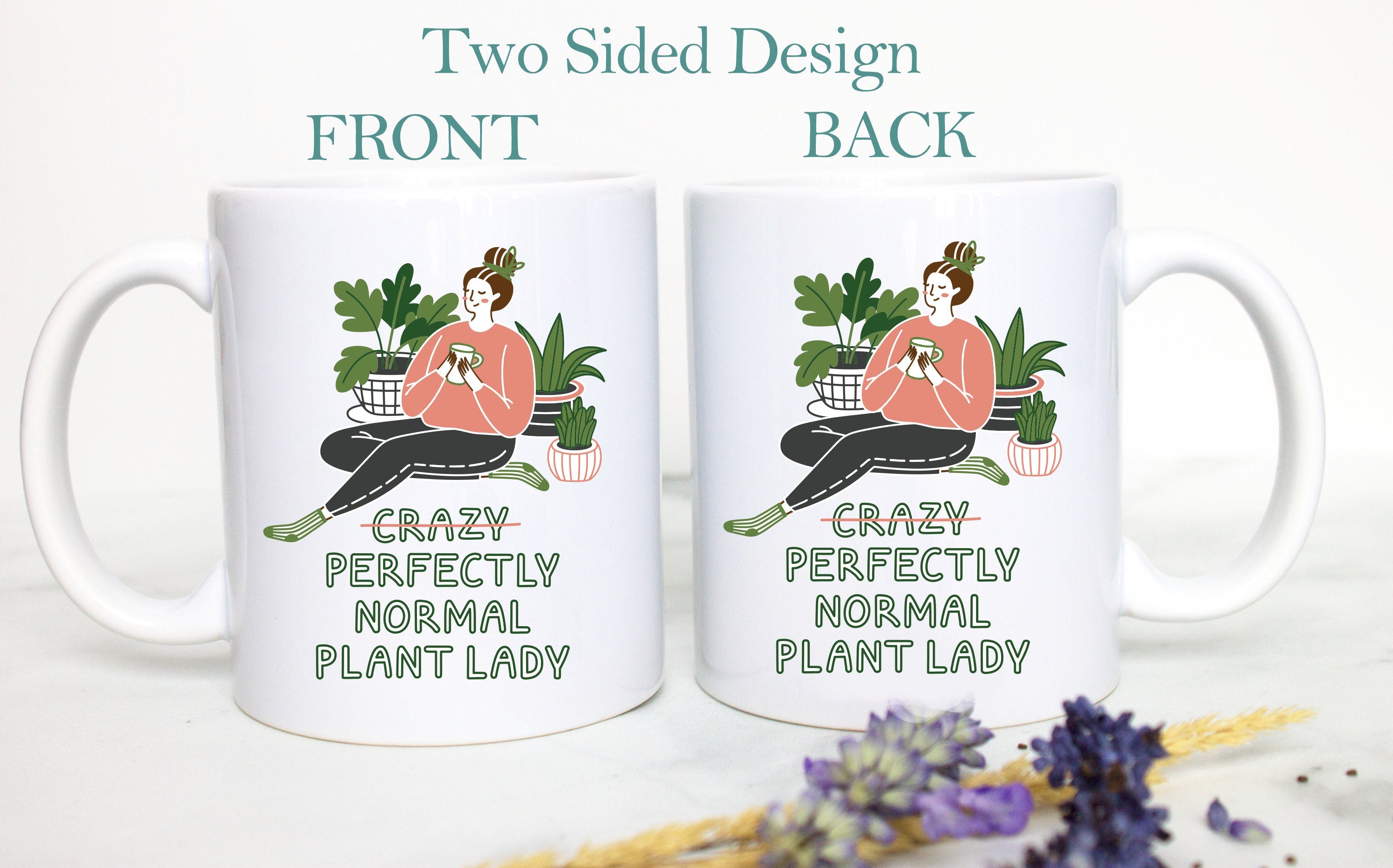 Plant Lady - White Ceramic Mug - Inkpot