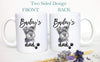 Personalized Schnauzer Mom and Dad Individual or Mug Set - White Ceramic Custom Mug