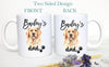 Personalized Retriever Mom and Dad Individual or Mug Set - White Ceramic Custom Mug - Inkpot