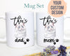 Personalized Ragdoll Cat Mom and Dad Individual or Mug Set #3 - White Ceramic Custom Mug