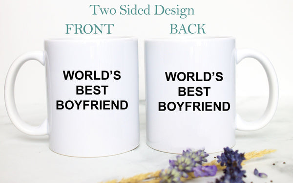 World's Best Boyfriend Mug, Boyfriend Christmas Gift, Gift for Him, Anniversary Gift, Boyfriend Gift, Custom Personalized Boyfriend Gift