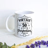 Aged to Perfection 50th Birthday - White Ceramic Mug