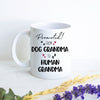 Promoted From Dog Grandma To Human Grandma - White Ceramic Mug - Inkpot