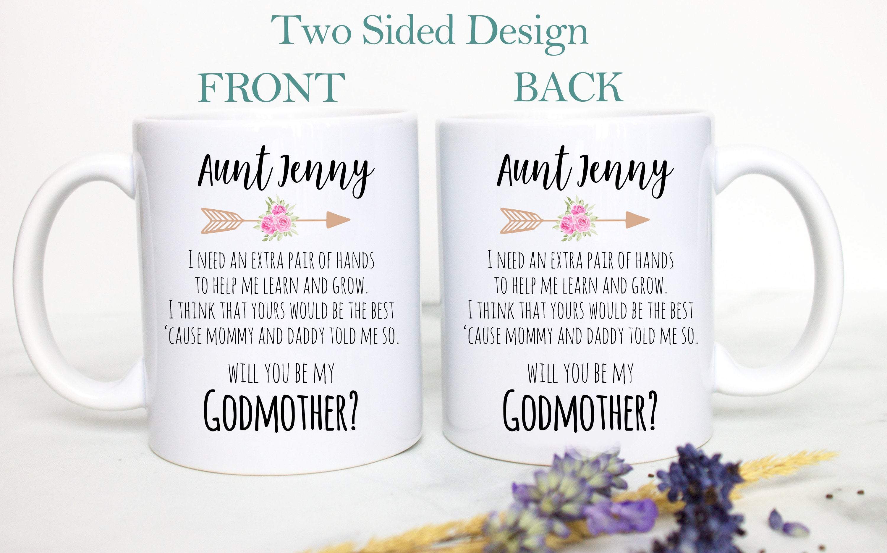 Godparent Poem Individual or Mug Set - White Ceramic Mug