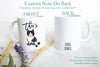 Personalized Black Cat Mom and Dad Individual or Mug Set - White Ceramic Custom Mug - Inkpot