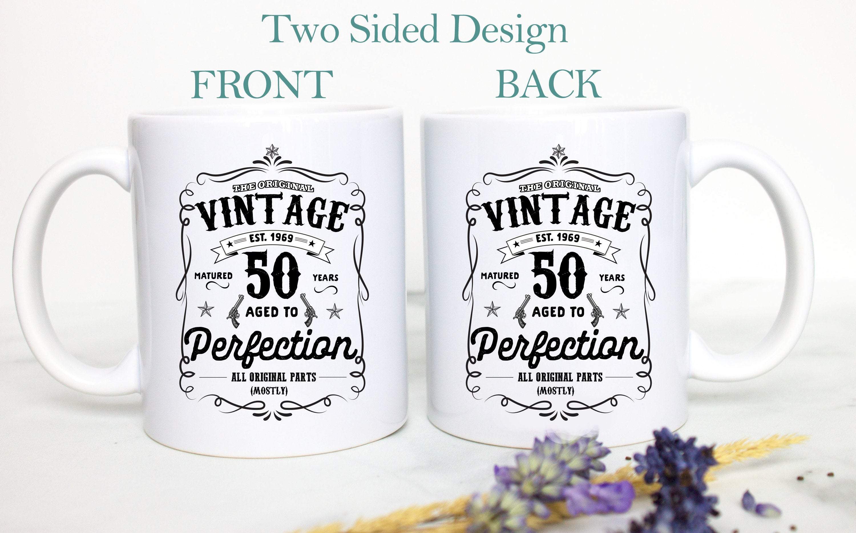 Aged to Perfection 50th Birthday - White Ceramic Mug