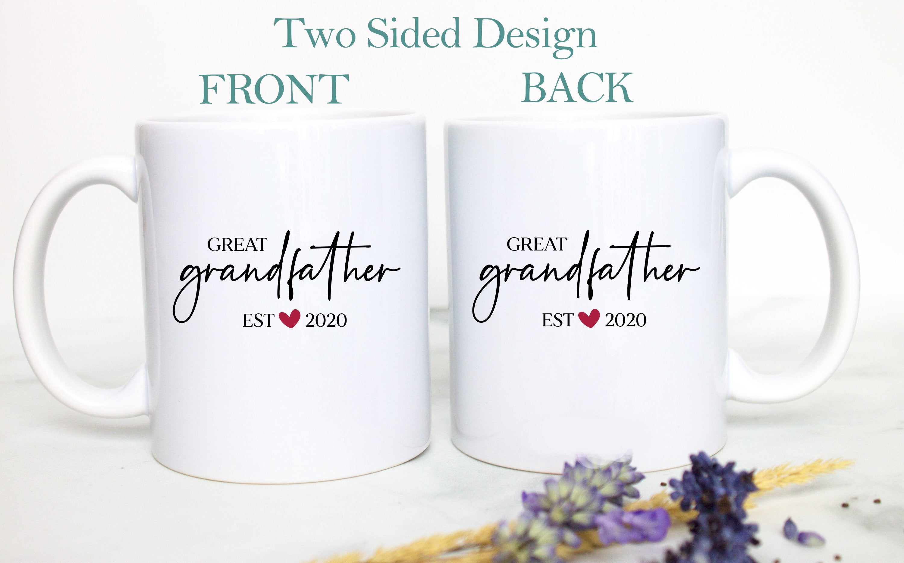 Great Grandpa and Grandma Individual or Mug Set #2 - White Ceramic Mug