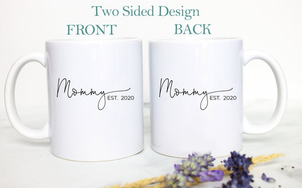 Mommy and Daddy Individual or Mug Set - White Ceramic Mug - Inkpot