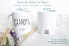 Grandpa and Grandma Rae Dunn Inspired Individual or Mug Set - White Ceramic Mug