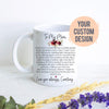 To Mom With Heartfelt Custom Message - White Ceramic Mug - Inkpot