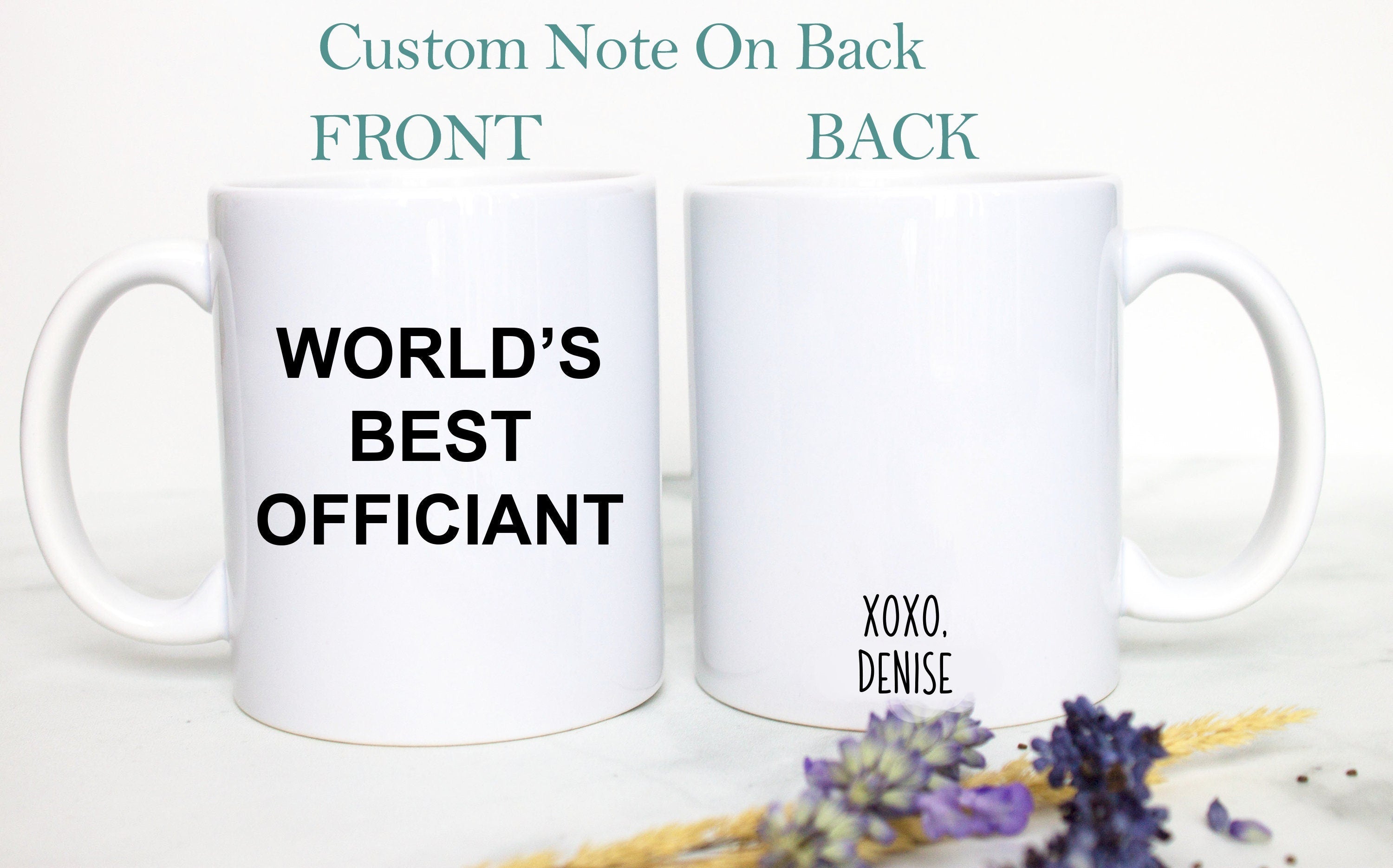 World's Best Officiant Mug, Gift for Wedding Officiant, Thank You For Marrying Us, Wedding Officiant Gift Idea, Funny Officiant Gift