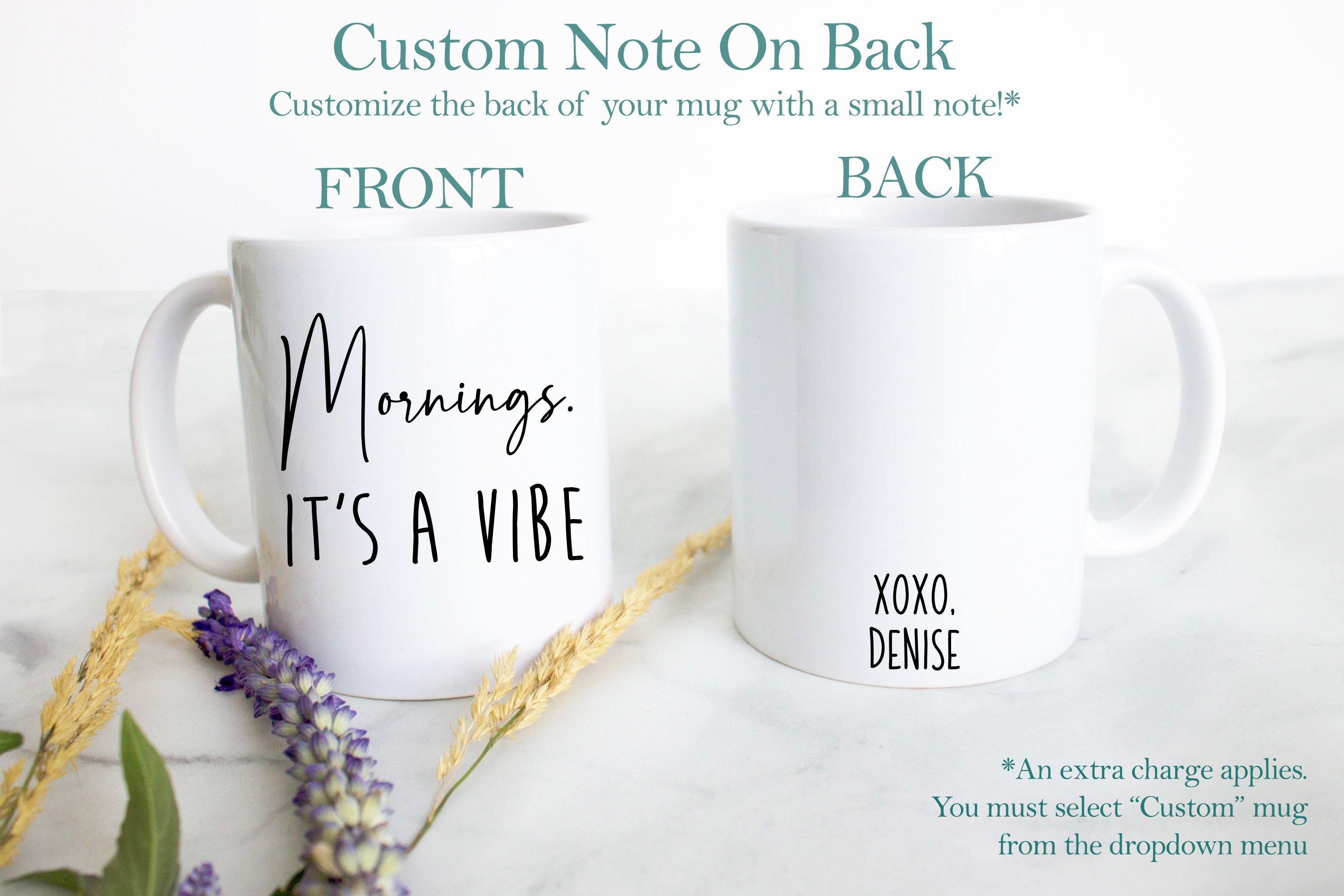 Mornings it's a Vibe Mug - White Ceramic Mug