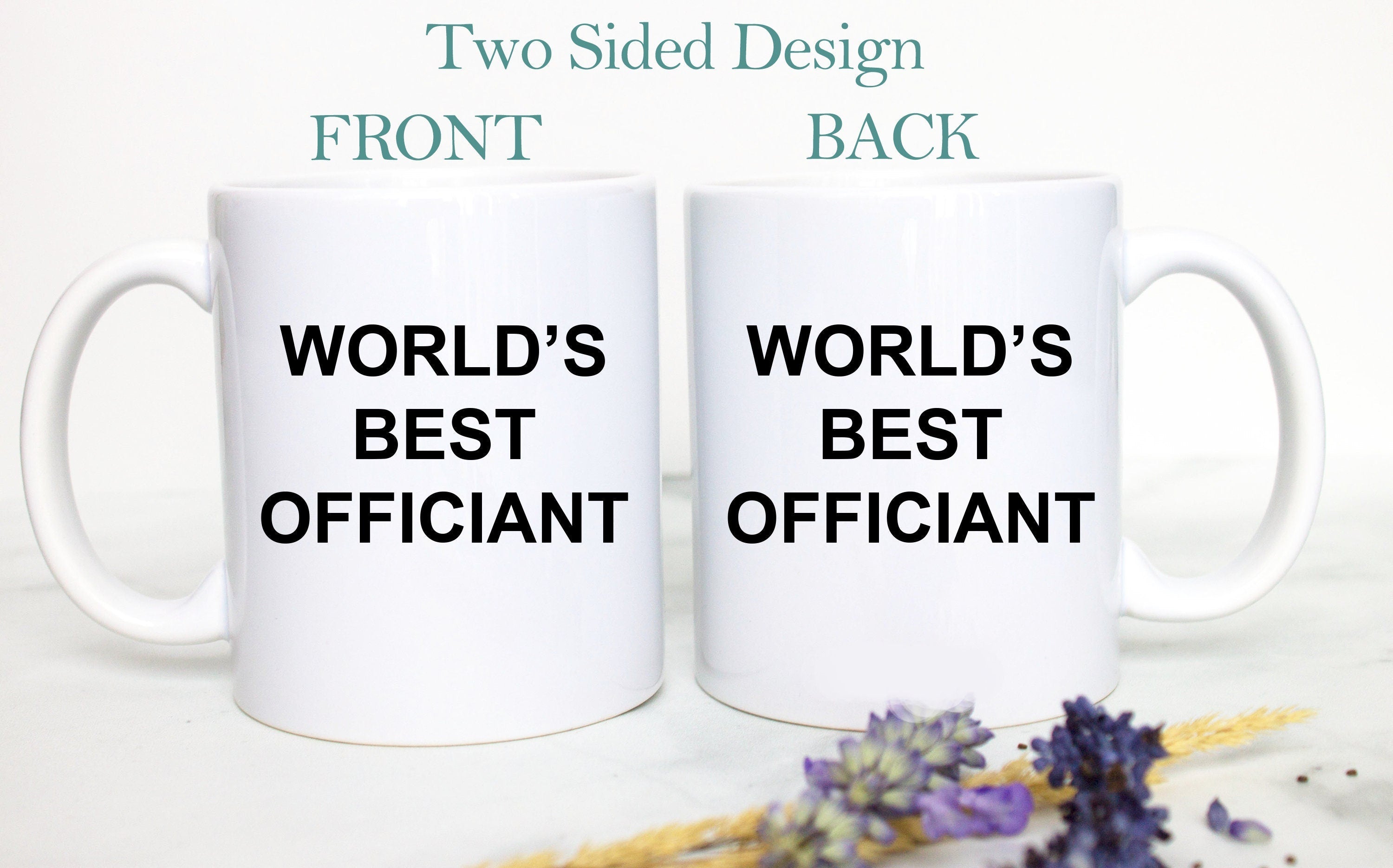 World's Best Officiant Mug, Gift for Wedding Officiant, Thank You For Marrying Us, Wedding Officiant Gift Idea, Funny Officiant Gift