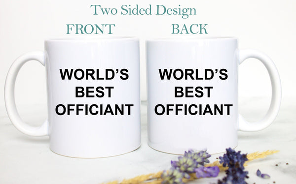 World's Best Officiant Mug, Gift for Wedding Officiant, Thank You For Marrying Us, Wedding Officiant Gift Idea, Funny Officiant Gift