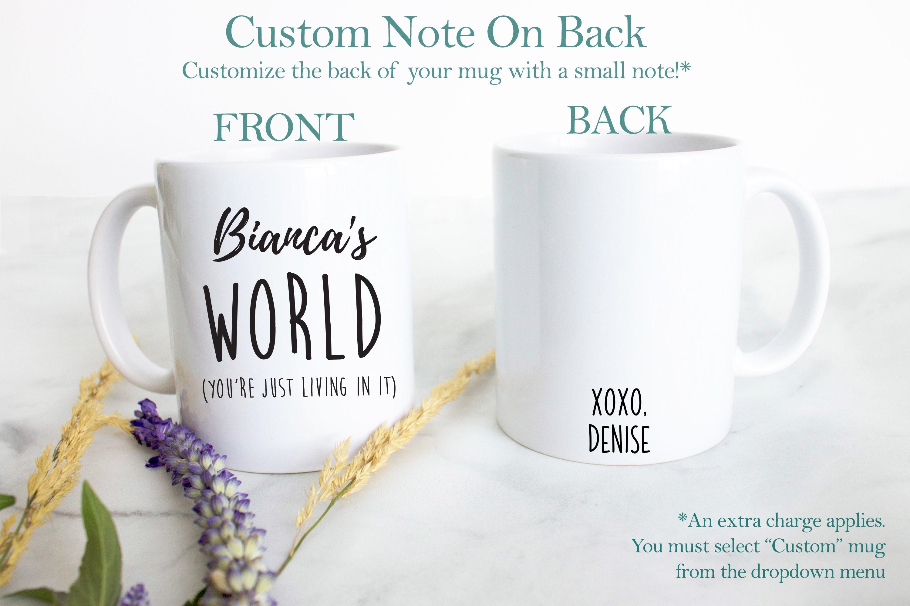 Custom Name's World - White Ceramic Mug