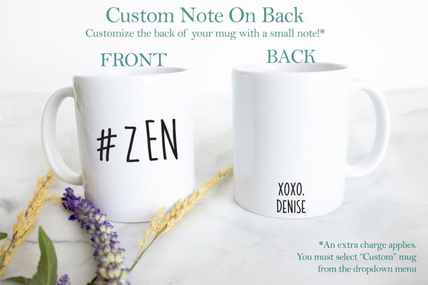 #Zen - White Ceramic Mug