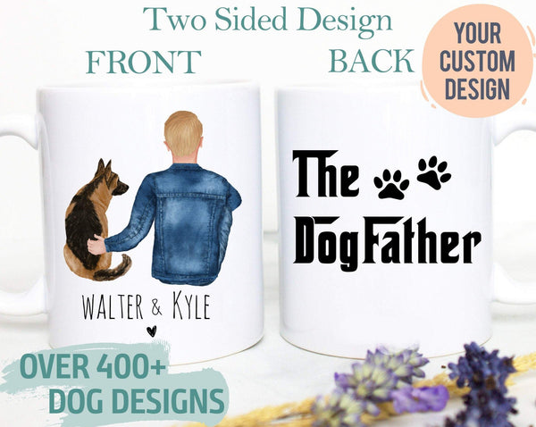 Custom Dog Dad #3  - White Ceramic Mug