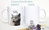 Custom Cat Pet Photo Portrait - White Ceramic Mug