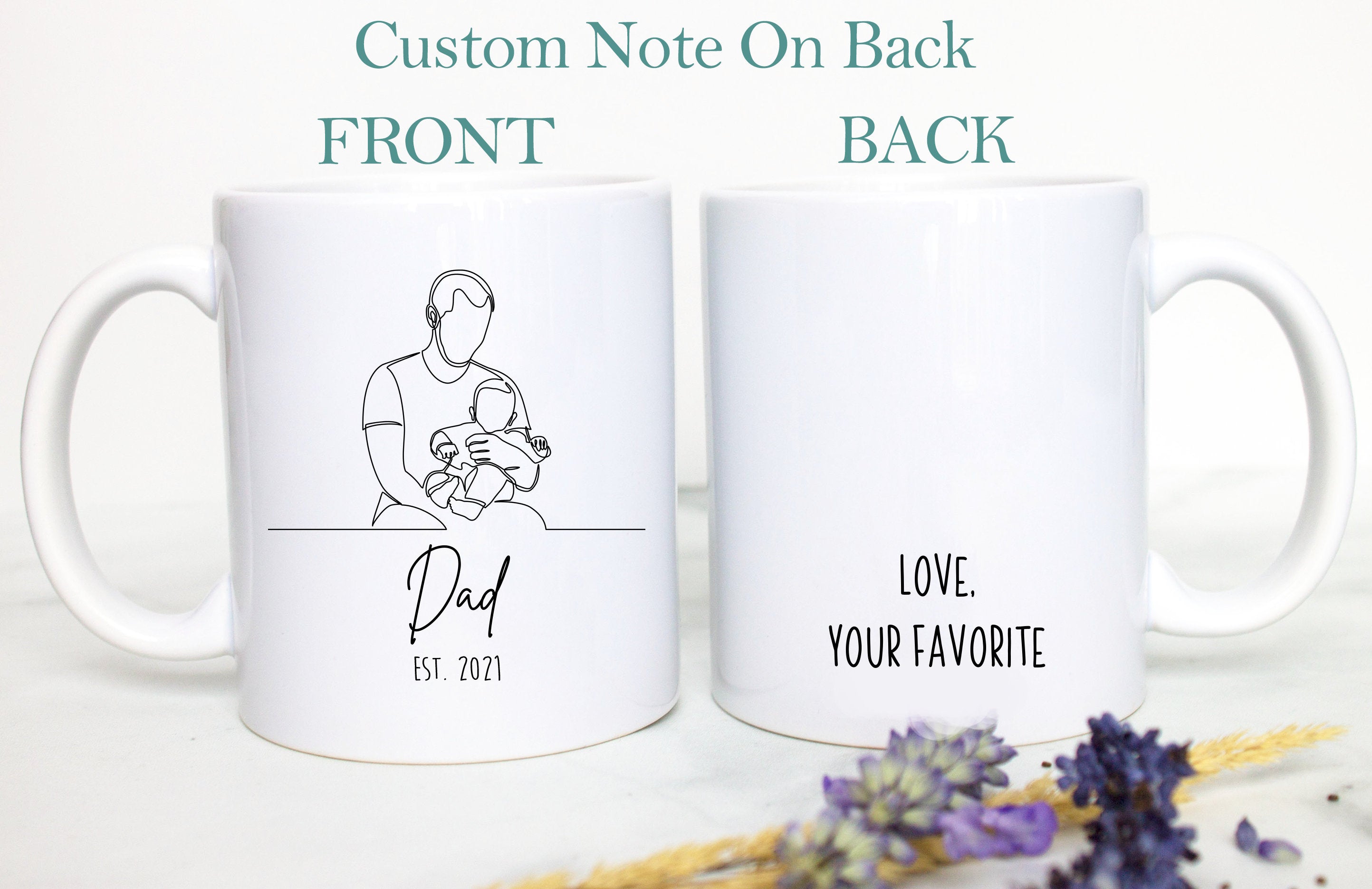 New Dad Gift, Father's Day Mug, Baby Reveal, Best Dad Gift, Father's Day Mug, Custom Gift for Dad, Christmas Gift, Pregnancy Announcement