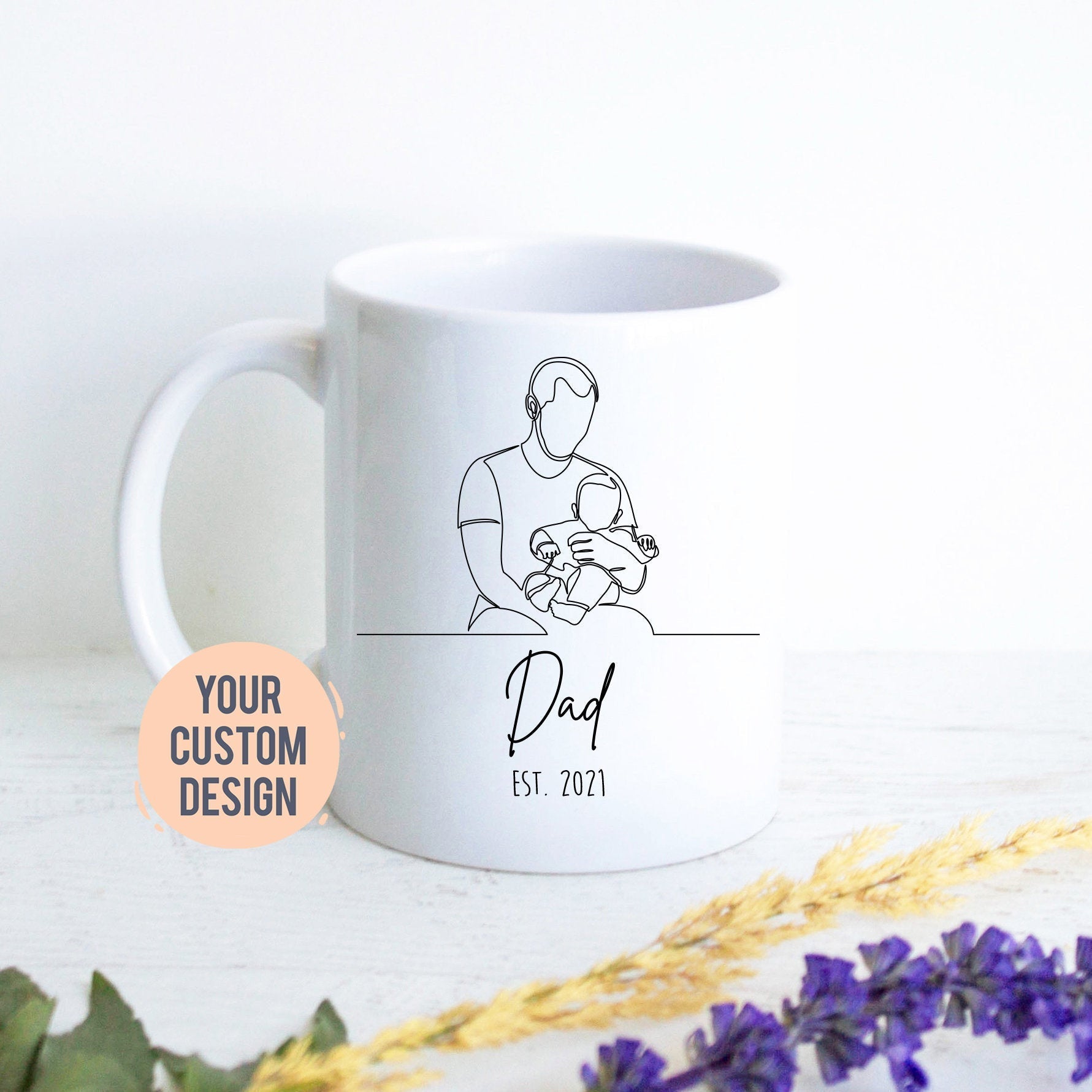 New Dad Gift, Father's Day Mug, Baby Reveal, Best Dad Gift, Father's Day Mug, Custom Gift for Dad, Christmas Gift, Pregnancy Announcement