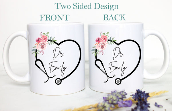 Custom New Doctor Gift, Doctor Mug, Gift for Doctor Graduate, Graduation Gift, Medical Student, Med School, Best Doctor Thank You Gift