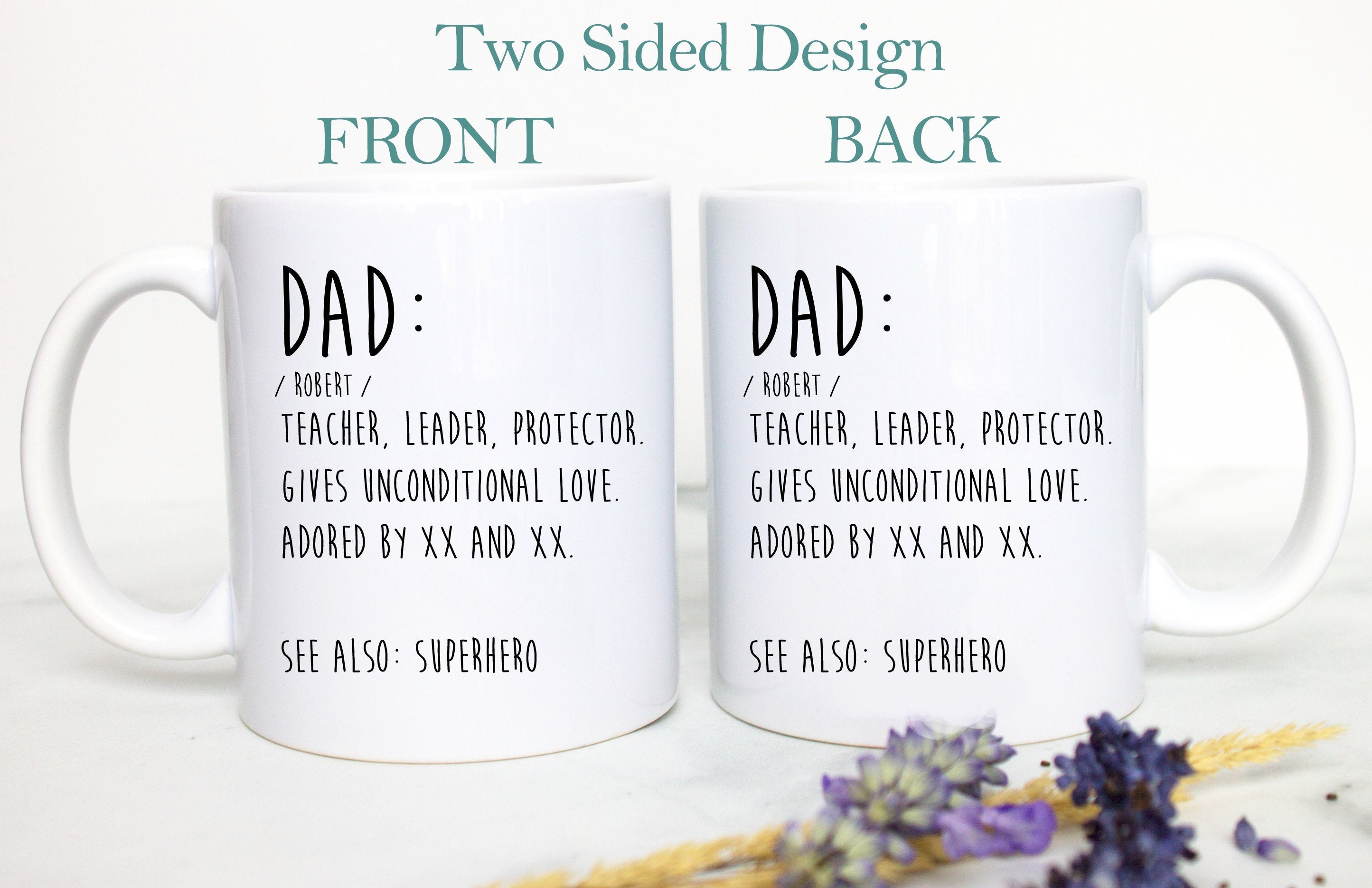 Father's Day Gift, Dad Definition, Custom Dad Name Gift, Best Dad, Custom Funny Gift for Dad, Christmas Gift, Thank You Dad, Funny Dad Gift