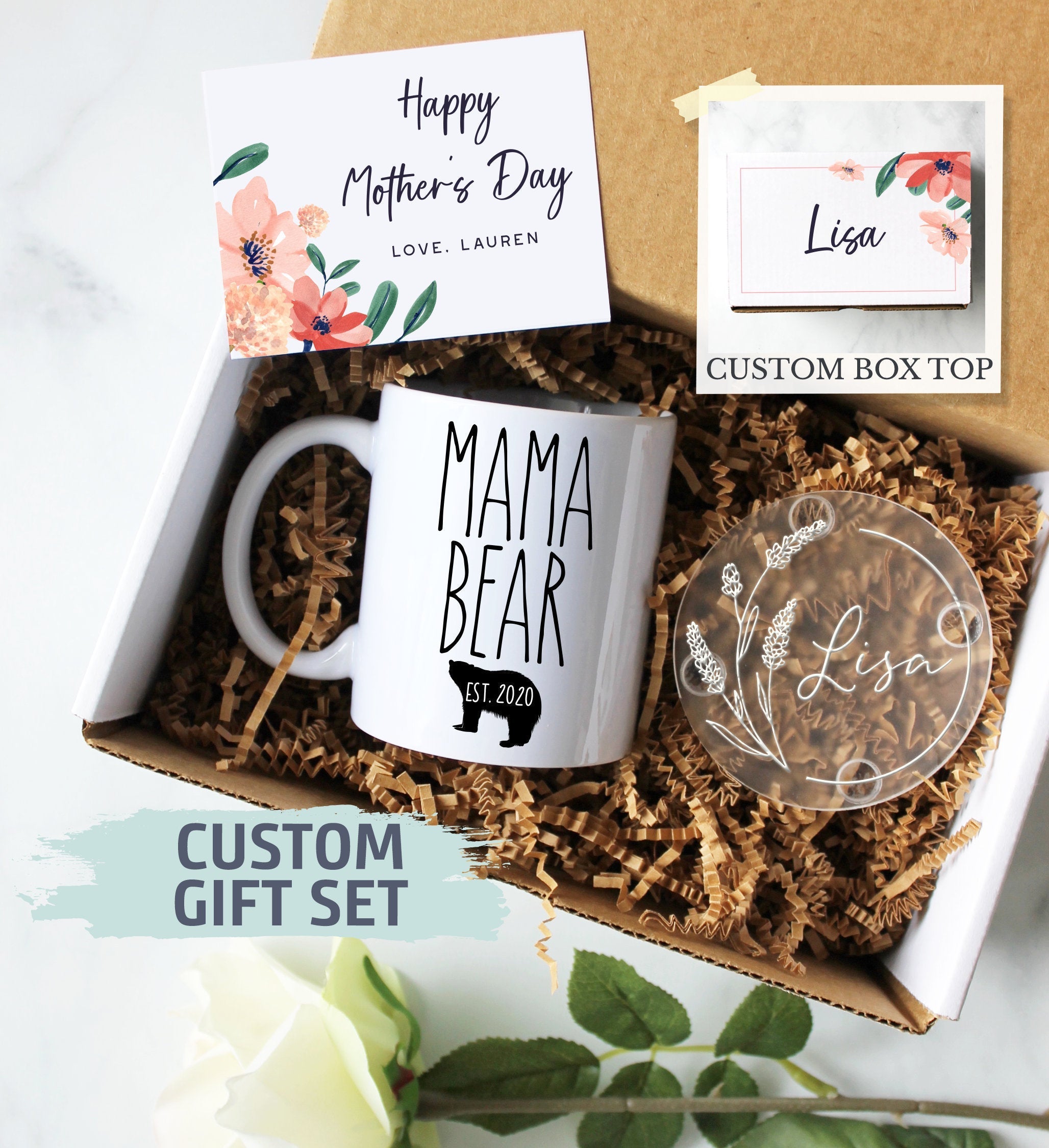 Personalized Mother's Day Gift Box | Gift for Mom, Mother's Day Gift Ideas, Mama Bear, Best Mom Gift, Expecting Mom Gift, New Mom,Future Mom