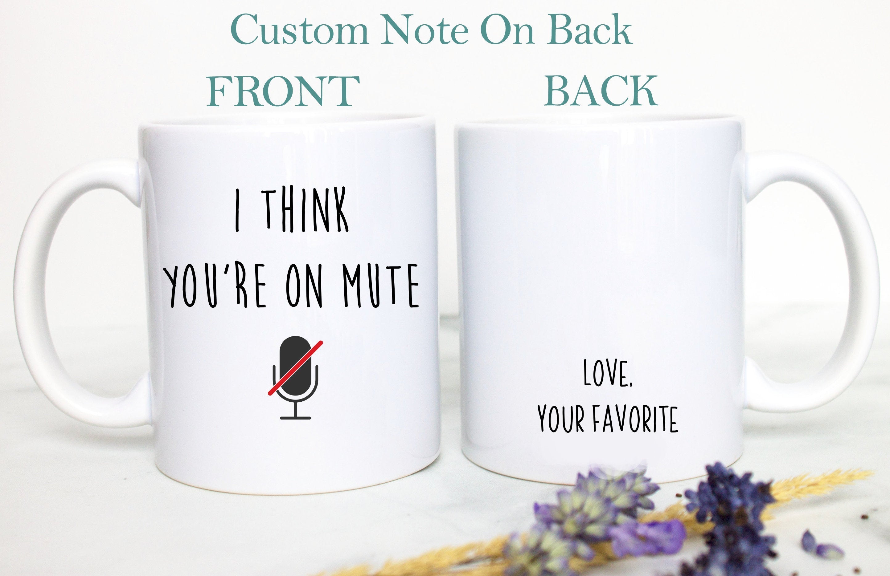 I Think You're On Mute Mug, Work from Home Gift, Funny Coworker Gift, Employee Gifts, Boss Gift, Employee Appreciation Gift