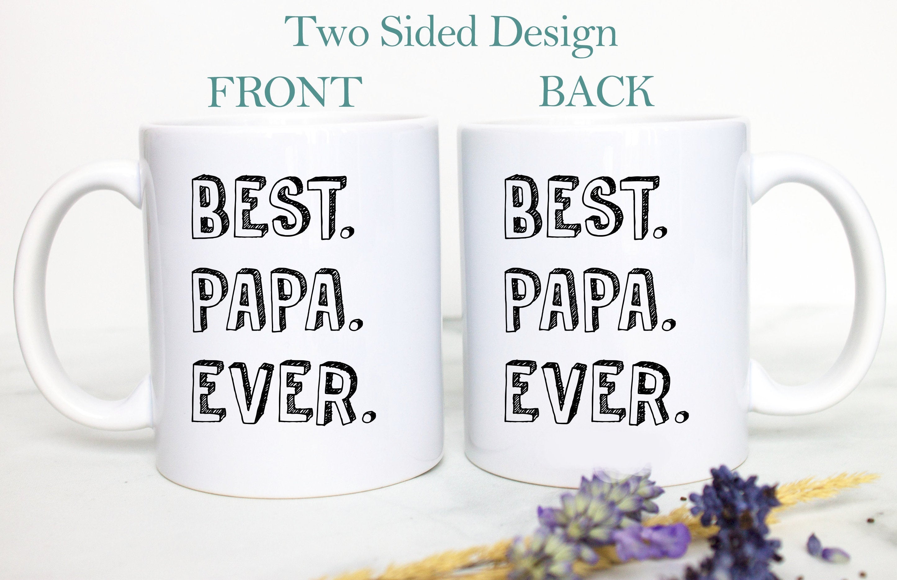 Best Papa Ever Gift, Gift for Him, New Dad Gift, Baby Announcement, Best Dad Mug, Father's Day Mug, Custom Gift for Papa, Christmas Gift