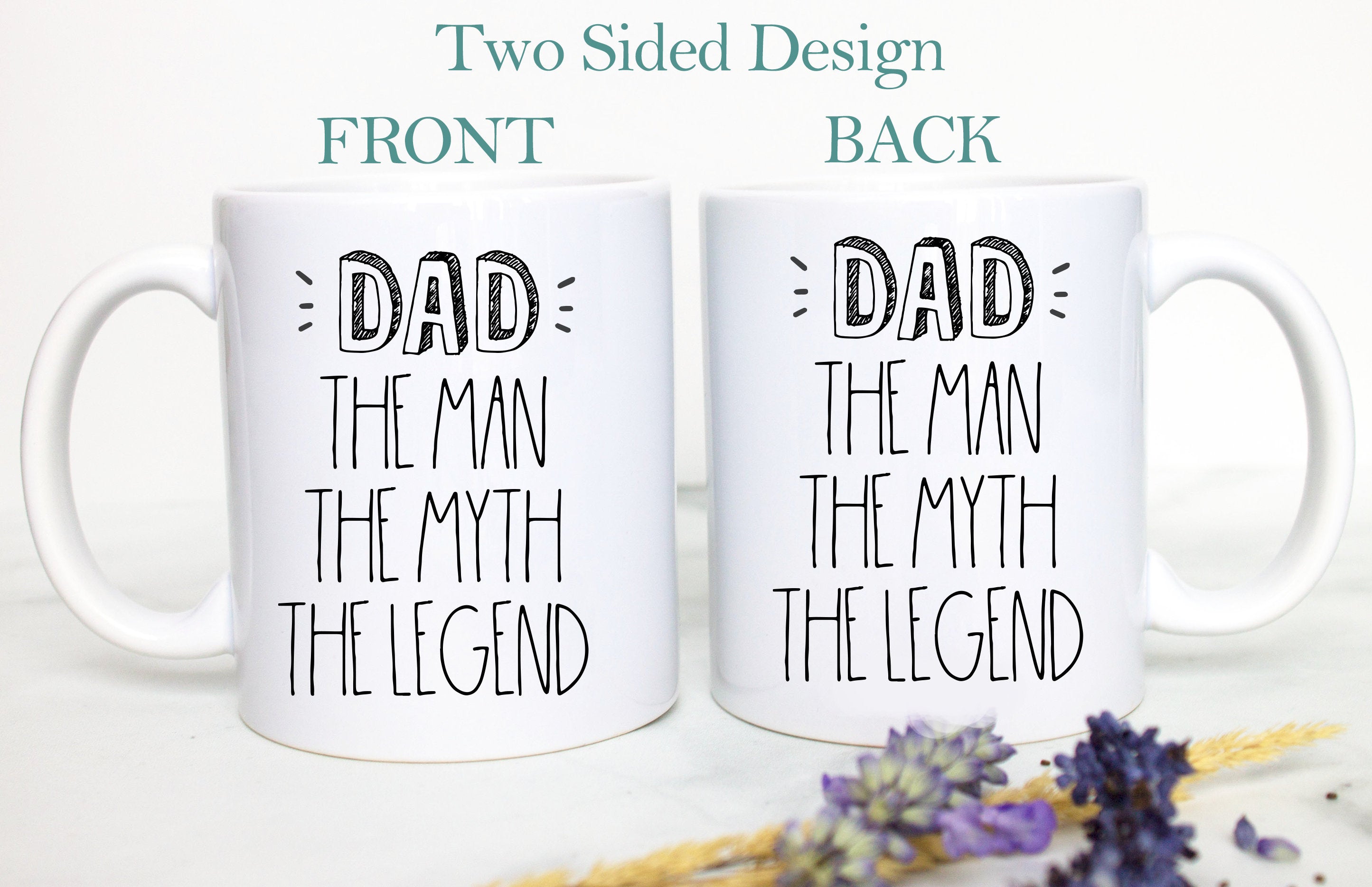 Dad The Man the Myth The Legend, Father's Day Gift, Best Dad, Custom Funny Gift for Dad, Christmas Gift, Thank You Dad, Funny Dad Gift