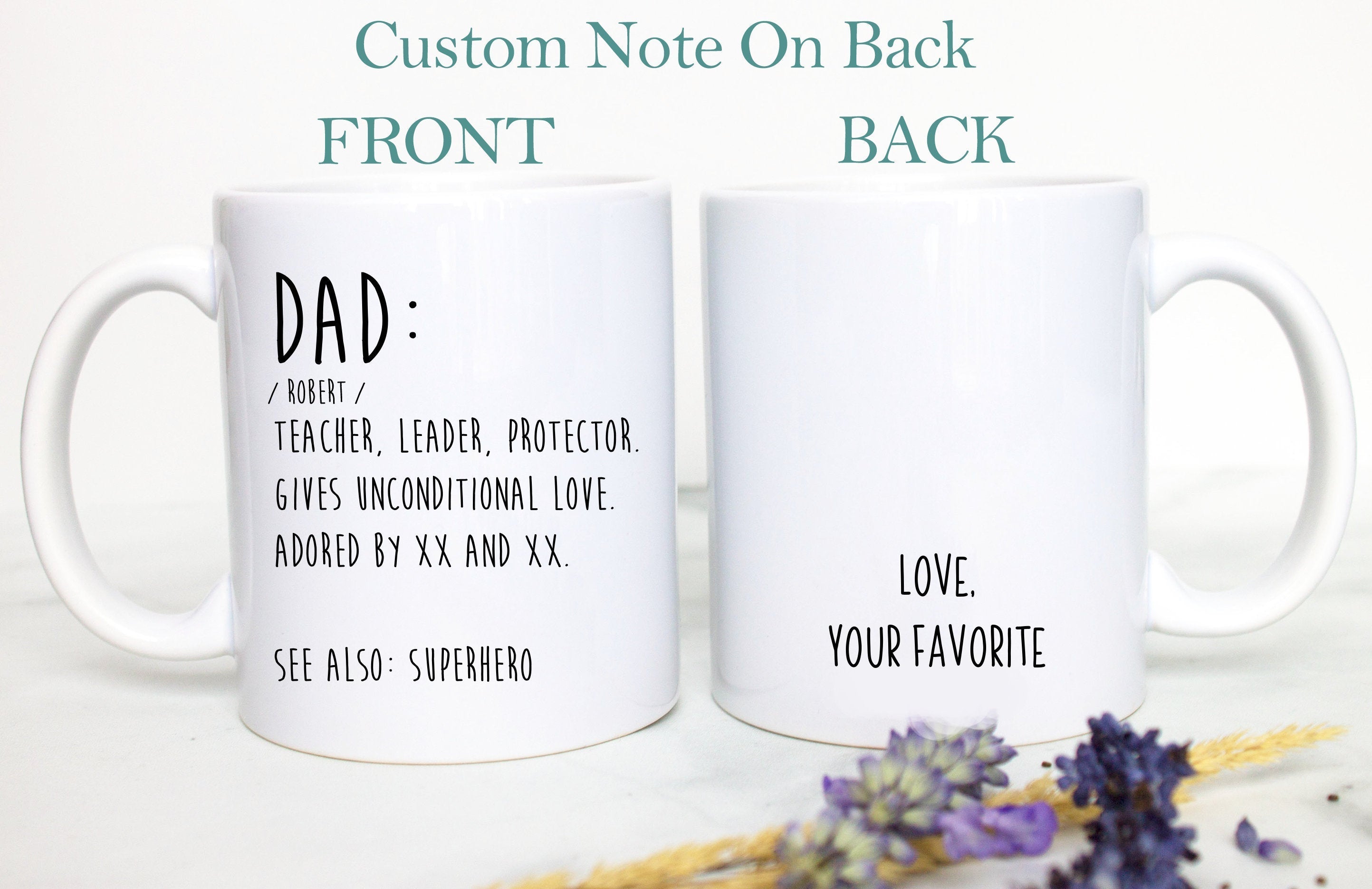 Father's Day Gift, Dad Definition, Custom Dad Name Gift, Best Dad, Custom Funny Gift for Dad, Christmas Gift, Thank You Dad, Funny Dad Gift