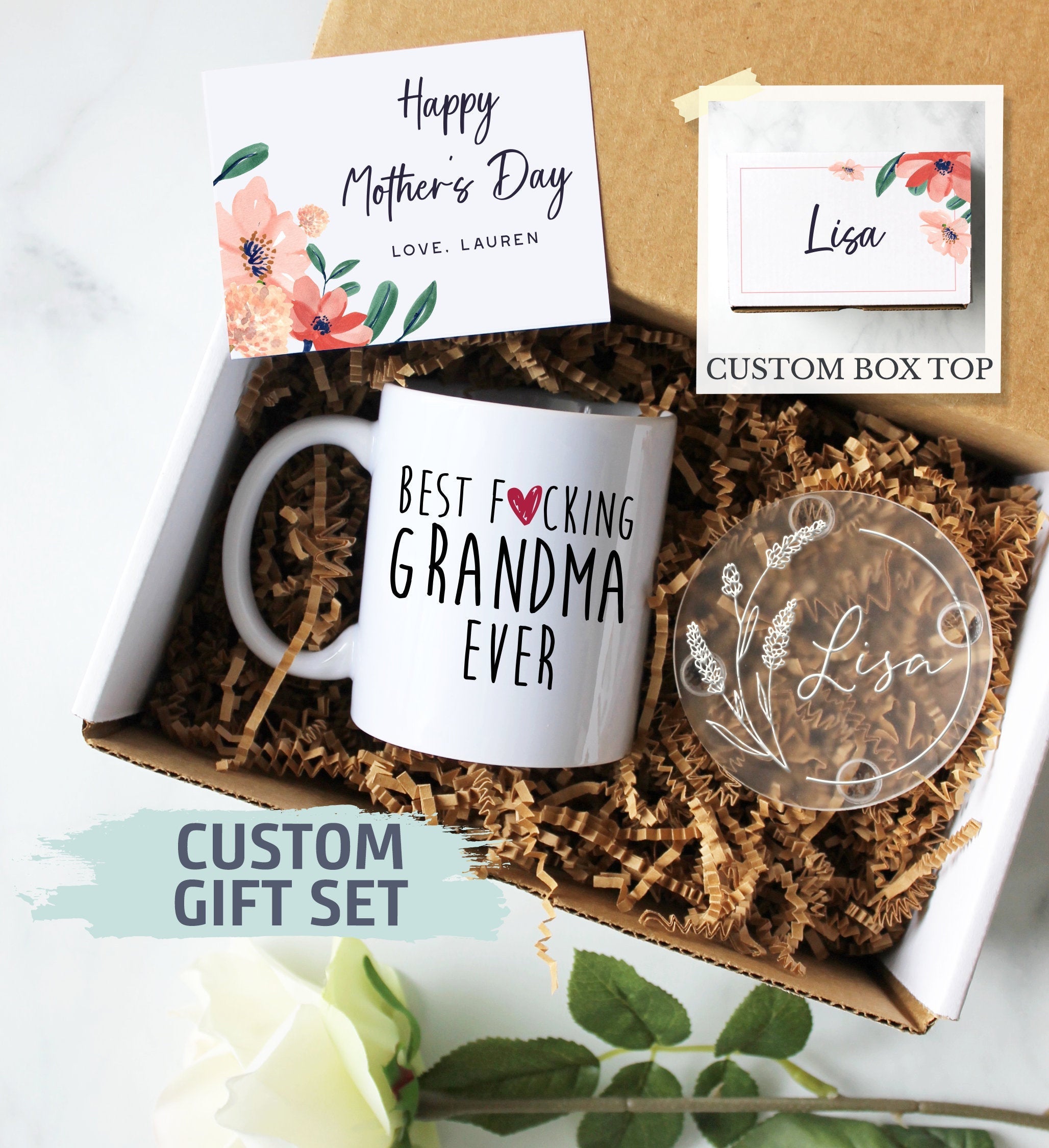 Personalized Mother's Day Gift Box | Gift for Nana, Grandma Gift Box, Custom Nana Gift, Best Nana Ever, World's Best Nana Gift, Grandma Mug